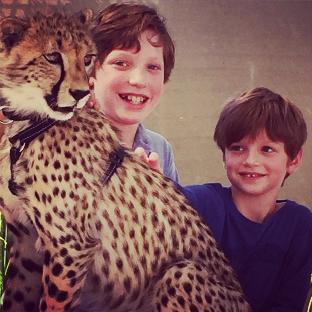 Kids with Cheetah